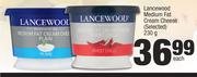Lancewood Medium Fat Cream Cheese (Selected)-230g Each