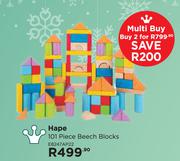 Hape 101 Piece Beech Blocks E8247AP22-For 2