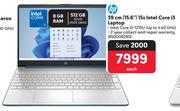 HP 39cm (15.6") 15s Intel Core i3 Laptop