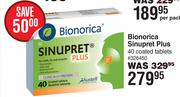 Bionorica Sinupret Plus 40 Coated Tablets