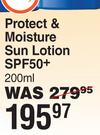 Nivea Protect & Moisture Sun Lotion SPF50+ 200ml