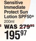 Nivea Sensitive Immediate Protect Sun Lotion SPF50+ -200ml 