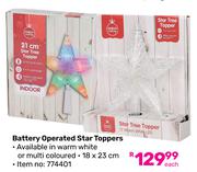 Battery Operated Star Toppers-Each