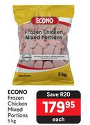 Econo Frozen Chicken Mixed Portions-5Kg Each