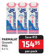 Parmalat Growth Milk-6 x 1Ltr Per Pack