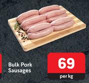 Bulk Pork Sausages-Per Kg