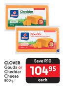 Clover Gouda Or Cheddar Cheese-800g Each