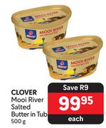 Clover Mooi River Salted Butter In Tub-500g Each