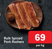 Bulk Spiced Pork Rashers-Per Kg