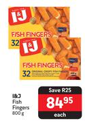 I & J Fish Fingers-800g Each