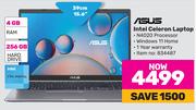 Asus Intel Celeron Laptop