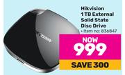 Hikvision 1TB External Solid State Disc Drive