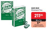 Zam-Buk Ointment Tins-36 x 7g