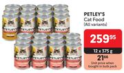 Petley's Cat Food (All Variants)-For 12 x 375g