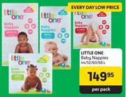 Little One Baby Nappies-44/52/60/66 Per Pack