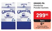Grand-Pa Headache Powder Sachets-144's Pack