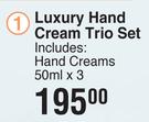 Baylis & Harding Royal Garden Peach, Peony & Jasmine Luxury Hand Cream Trio Set