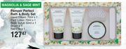 Nature's Nourishment Magnolia & Sage Mint Pamper Perfect Bath & Body Set