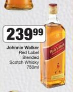 Johnnie Walker Red Lebel Blended Scotch Whisky-750ml 