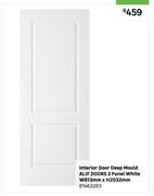 Alif Doors Deep Mould 2 Panel White Interior Door W813mm x H2032mm 81463283