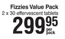 Slow-Mag Fizzies Value Pack 2 x 30 Effervescent Tablets-Per Pack