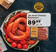 Jan Braai Chorizo Boerewors-Per Kg