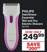 Philips Satin Shave Essential Wet & Dry Electric Shavers