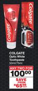 Colgate Optic White Toothpaste-For Any 2 x 50ml/75ml