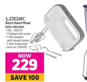 Logik Retro Hand Mixer (RSH-080466)