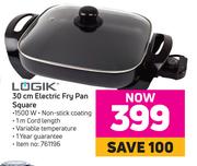Logik 30cm Electric Fry Pan Square