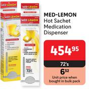 Med-Lemon Hot Sachet Medication Dispenser-72's