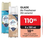 Glade Air Freshener (All Variants)-6 x 180ml