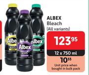 Albex Bleach (All Variants)-12 x 750ml