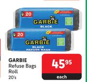 Garbie Refuse Bags Roll-20's Each
