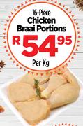 16 Piece Chicken Braai Portions-Per Kg