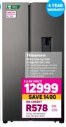 Hisense 508Ltr Side-By-Side Fridge H670SIT-WD