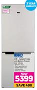 KIC 276Ltr Metallic Fridge With Bottom Freezer KBF631ME