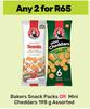 Bakers Snack Packs Or Mini Cheddars Assorted-For 2 x 198g