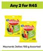 Maynards Jellies Assorted-For 2 x 100g