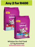 Whiskas Dry Cat Food Assorted-For 2 x 2.7Kg