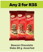 Beacon Chocolate Slabs Assorted-For 2 x 80g