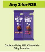 Cadbury Dairy Milk Chocolate Assorted-For 2 x 80g