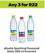 Aquelle Sparkling Flavoured Water Assorted-For 3 x 500ml