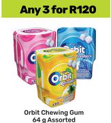 Orbit Chewing Gum Assorted-For 3 x 64g