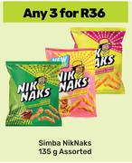 Simba Nik Naks Assorted-For 3 x 135g