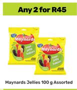 Maynards Jellies Assorted-For 2 x 100g
