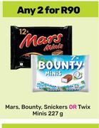 Mars, Bounty, Snickers Or Twix Minis-For 2 x 227g