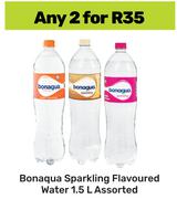 Bonaqua Sparkling Flavoured Water Assorted-For 2 x 1.5L