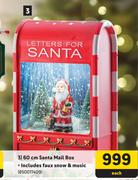 Santa 60cm Mail Box 850011409-Each