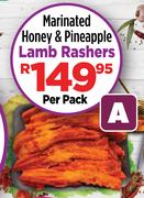 Marinated Honey & Pineapple Lamb Rashers-Per Pack